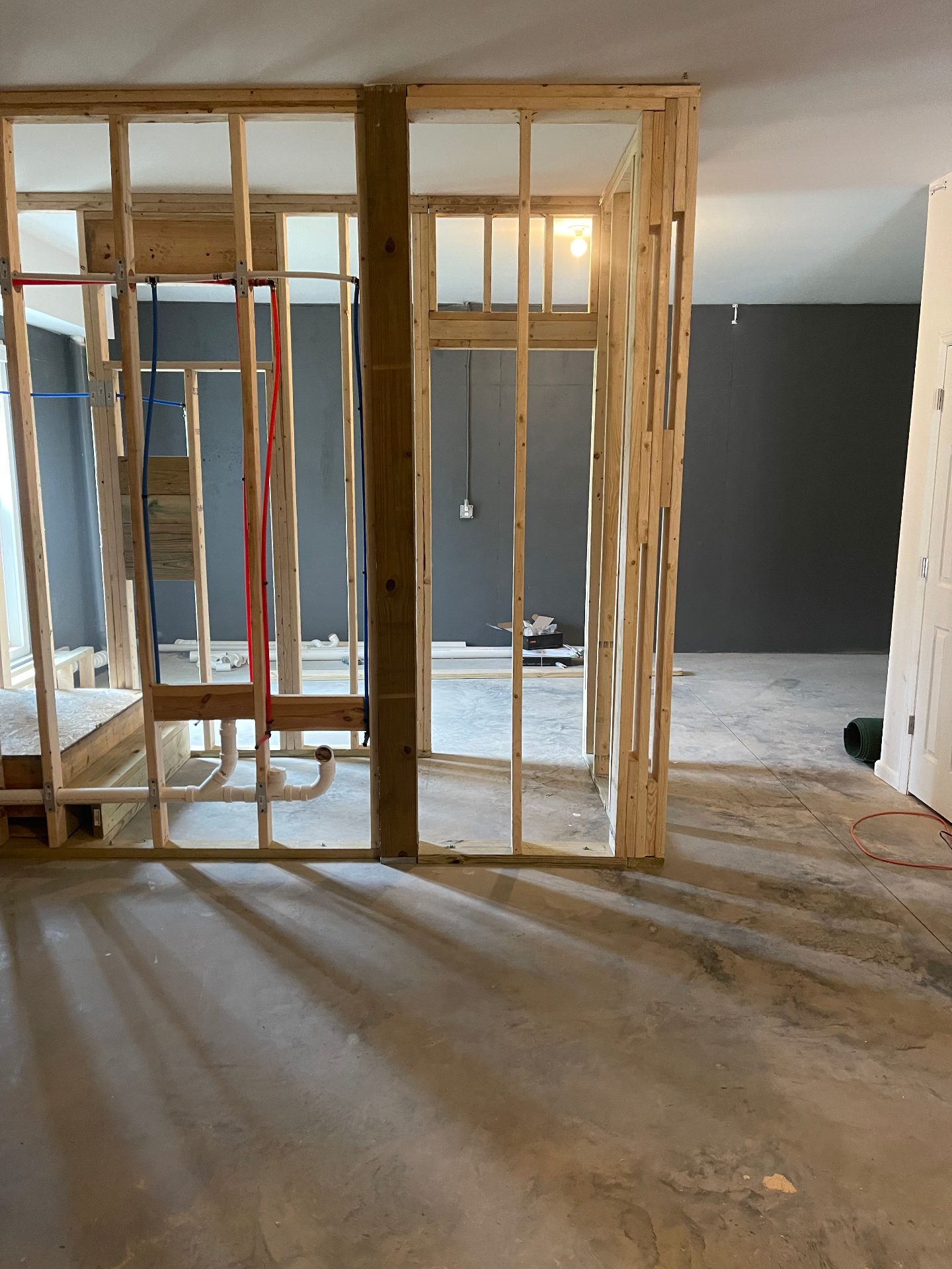 Drywall installation - hallway progress - Cleveland, TN