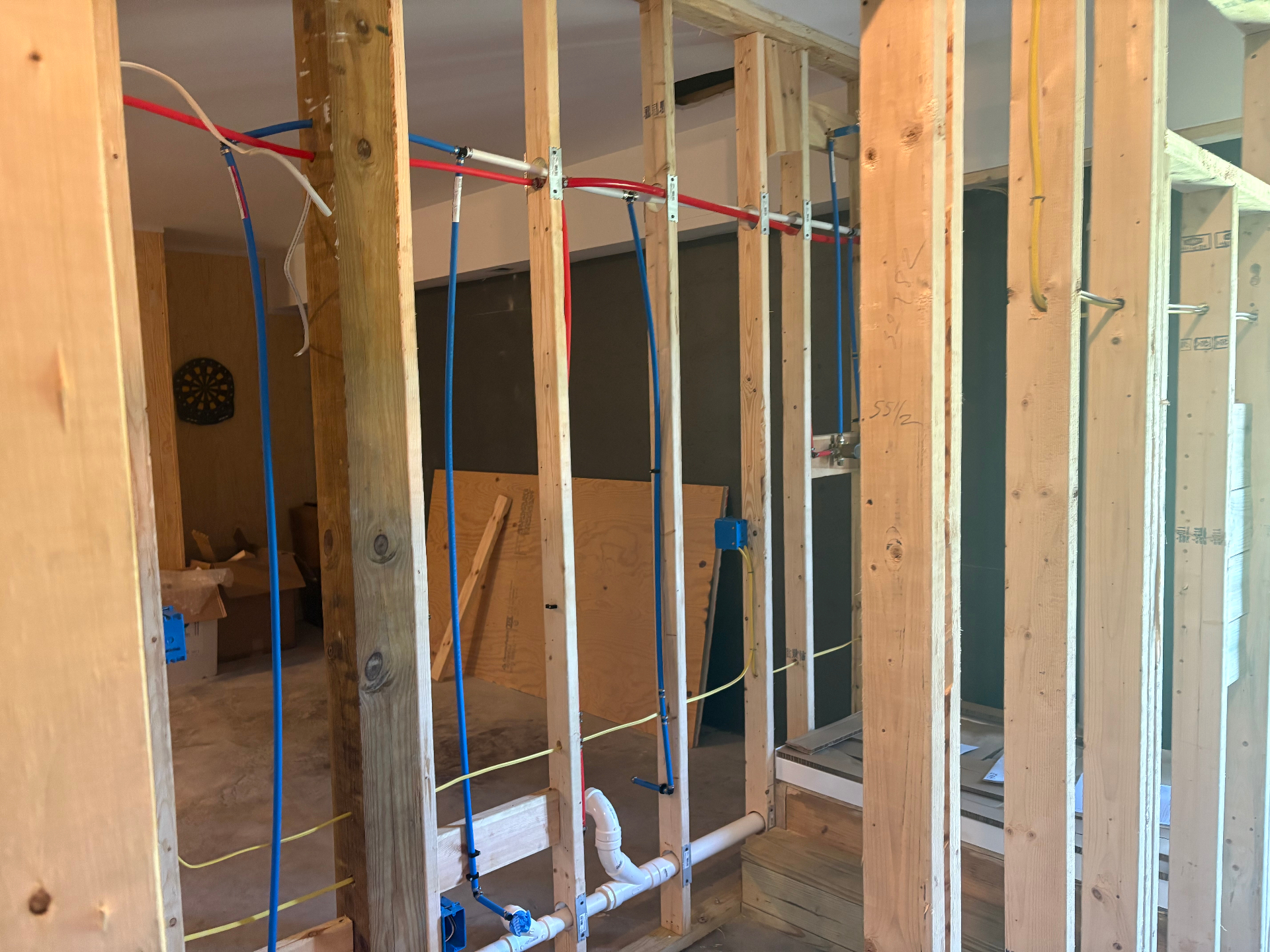 Finished shower with glass door - Cleveland, TN