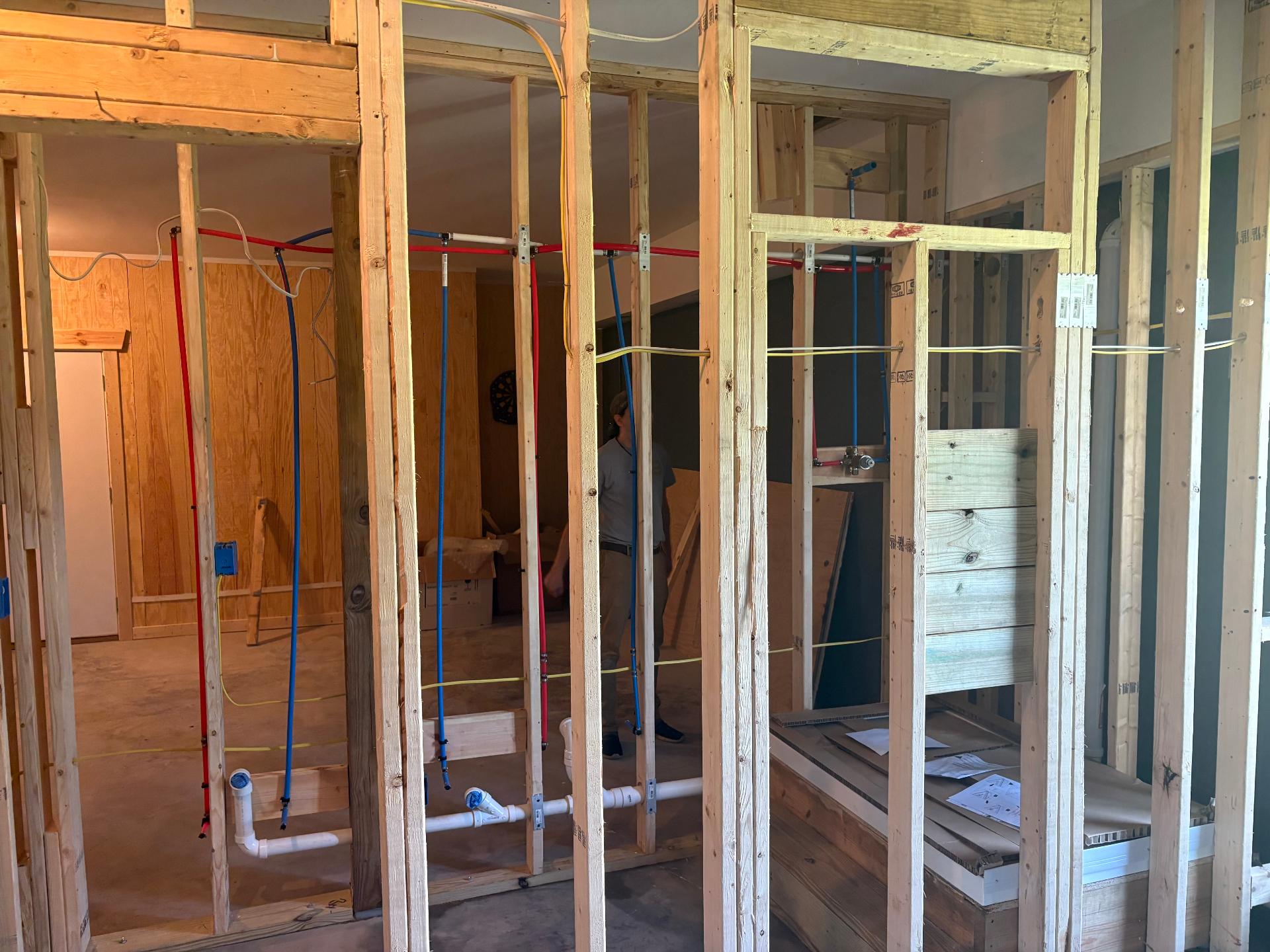Finished bathroom vanity by Integrity Construction - Cleveland TN