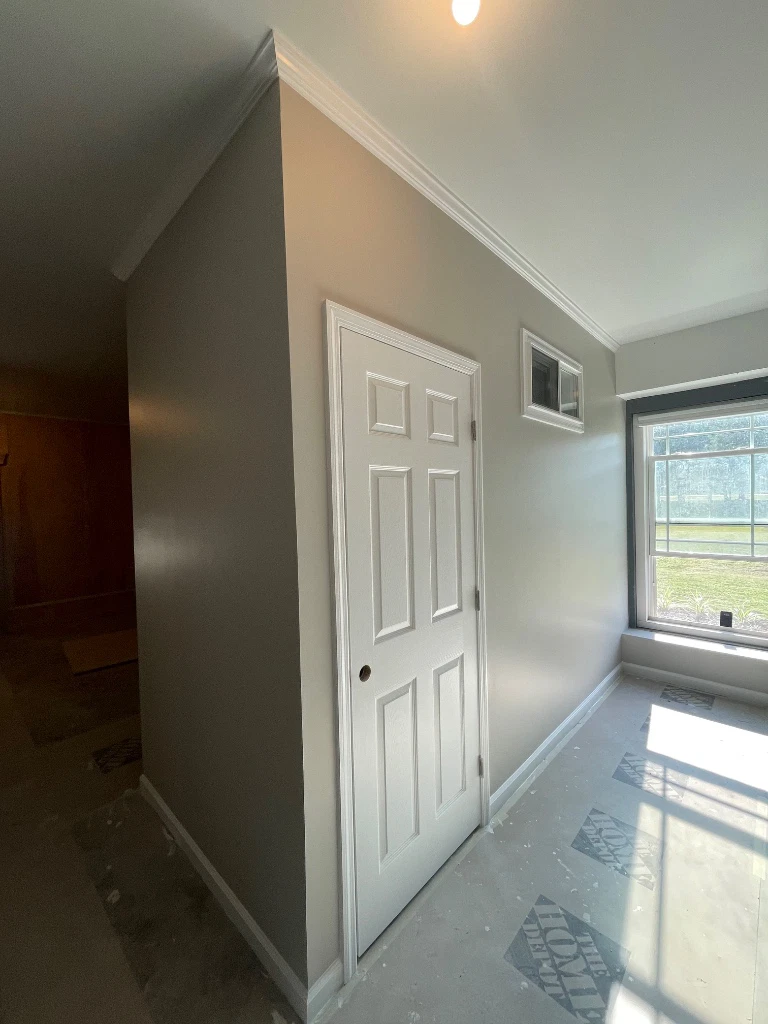 Finished closet door and window - wide angle view - Cleveland, TN