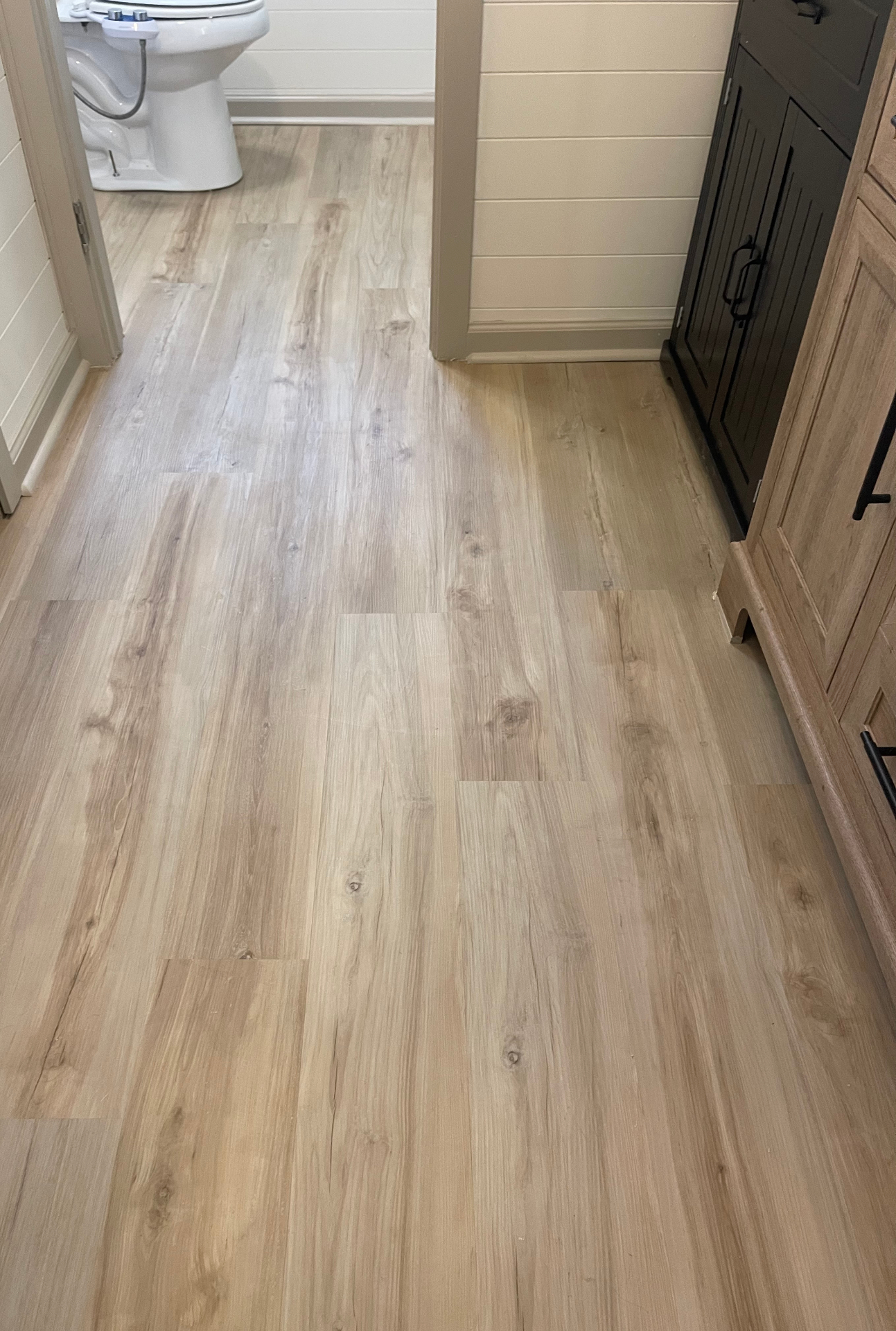 Finished - new flooring and vanity view - Cleveland, TN