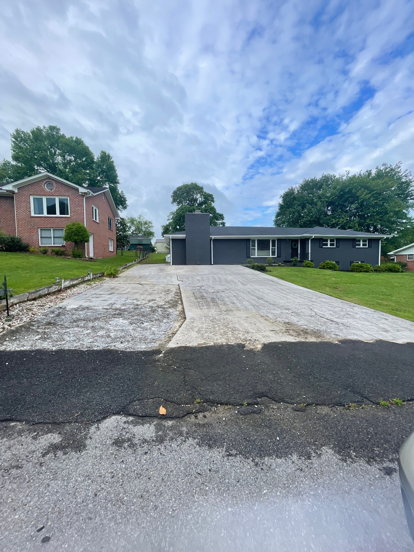 Original driveway - before demolition - Cleveland, TN