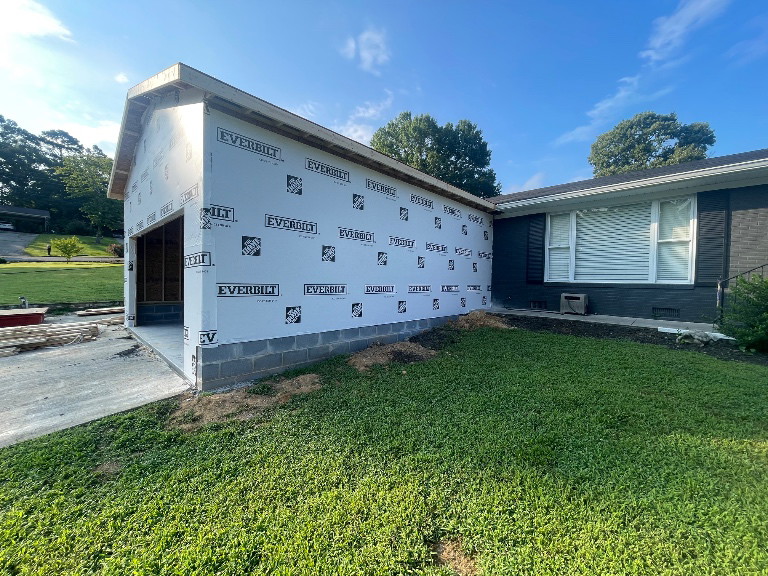Garage framing - side elevation - Cleveland, TN