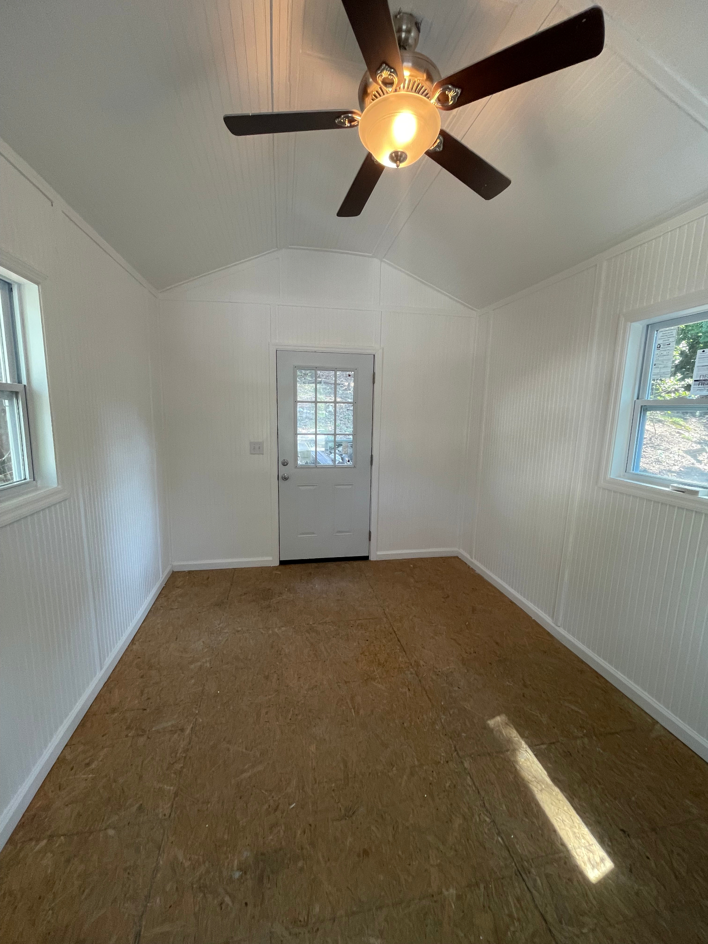 Finished upper-level interior with beadboard ceiling - Cleveland, TN