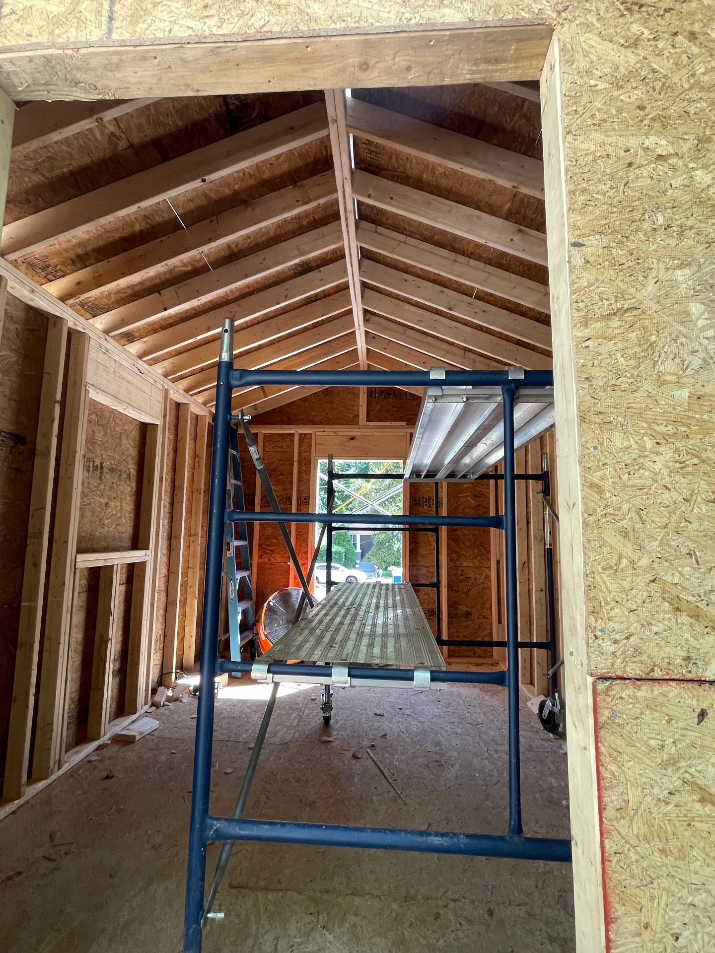 Interior view - vaulted ceiling framing - Cleveland, TN